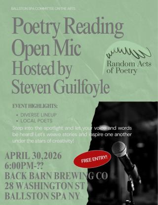 Poetry Open Mic Night Flier 
