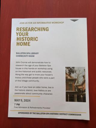 Researching your home flyer 