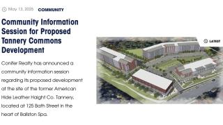 Facebook- Information Session for Proposed Tannery Commons Development